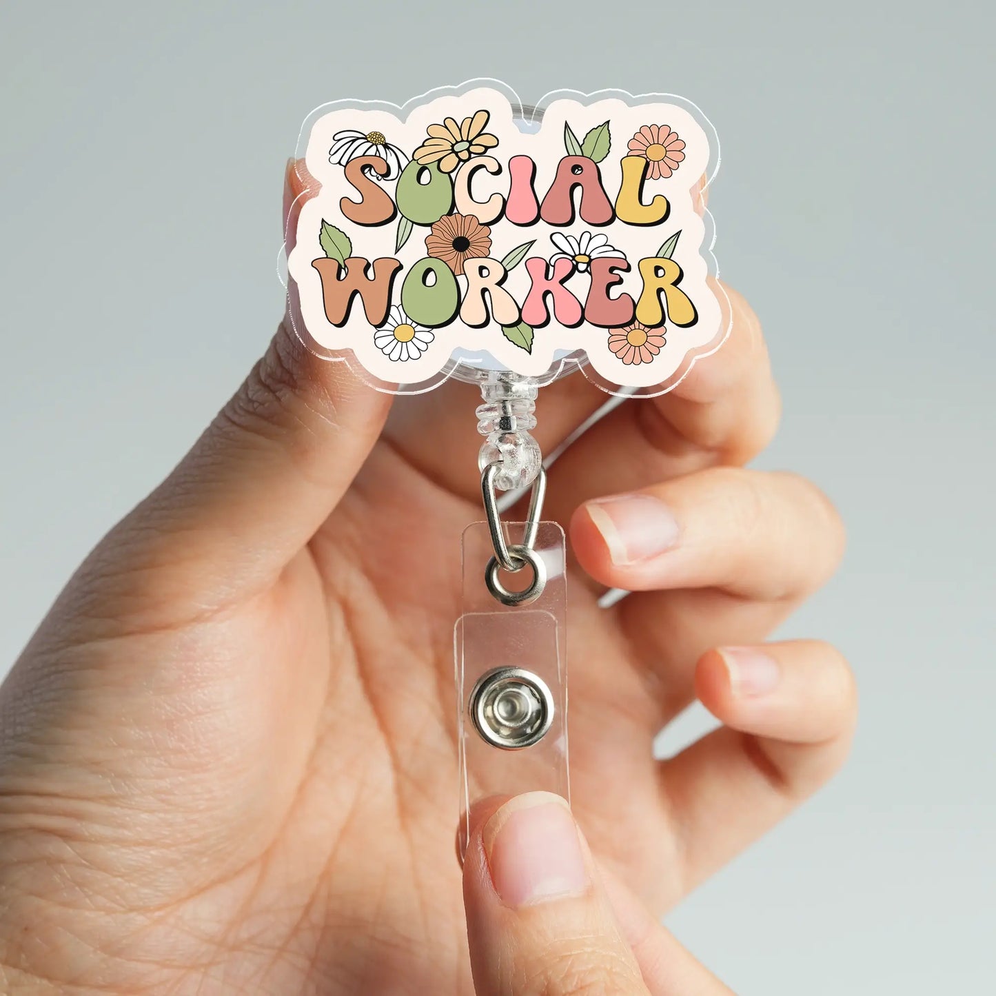 Badge Reel for Social Workers