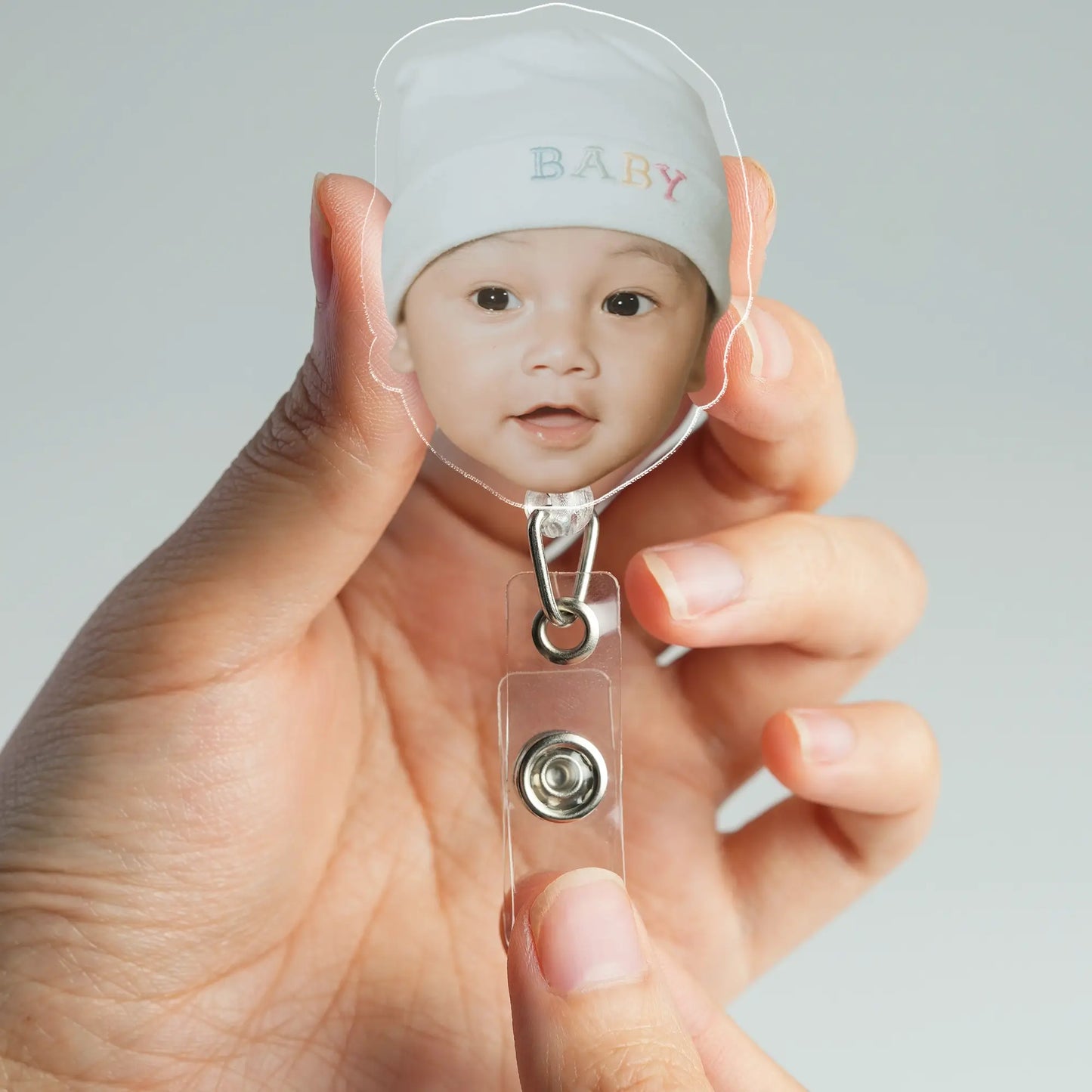 Custom Baby Photo Badge Reel