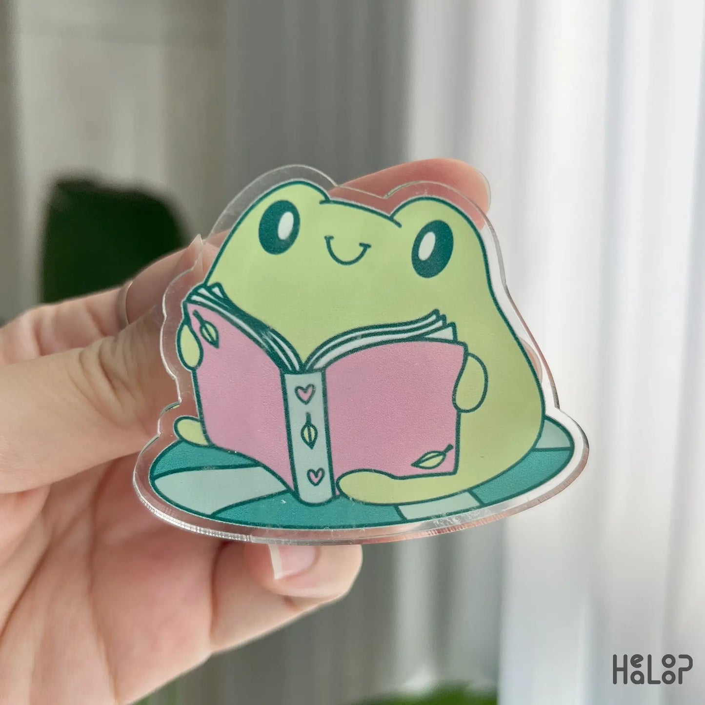 Frog Bookish Phone Grip