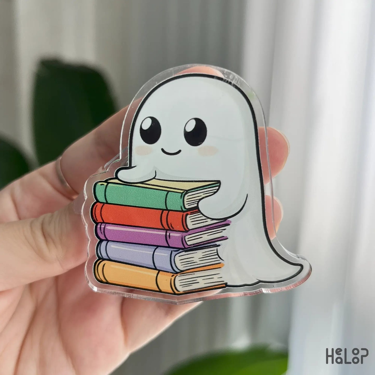 Ghost Bookish Phone Grip