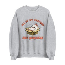 All of My Systems Are Nervous Sweatshirt in Sport Grey - Mental Health Anxiety Sweatshirt