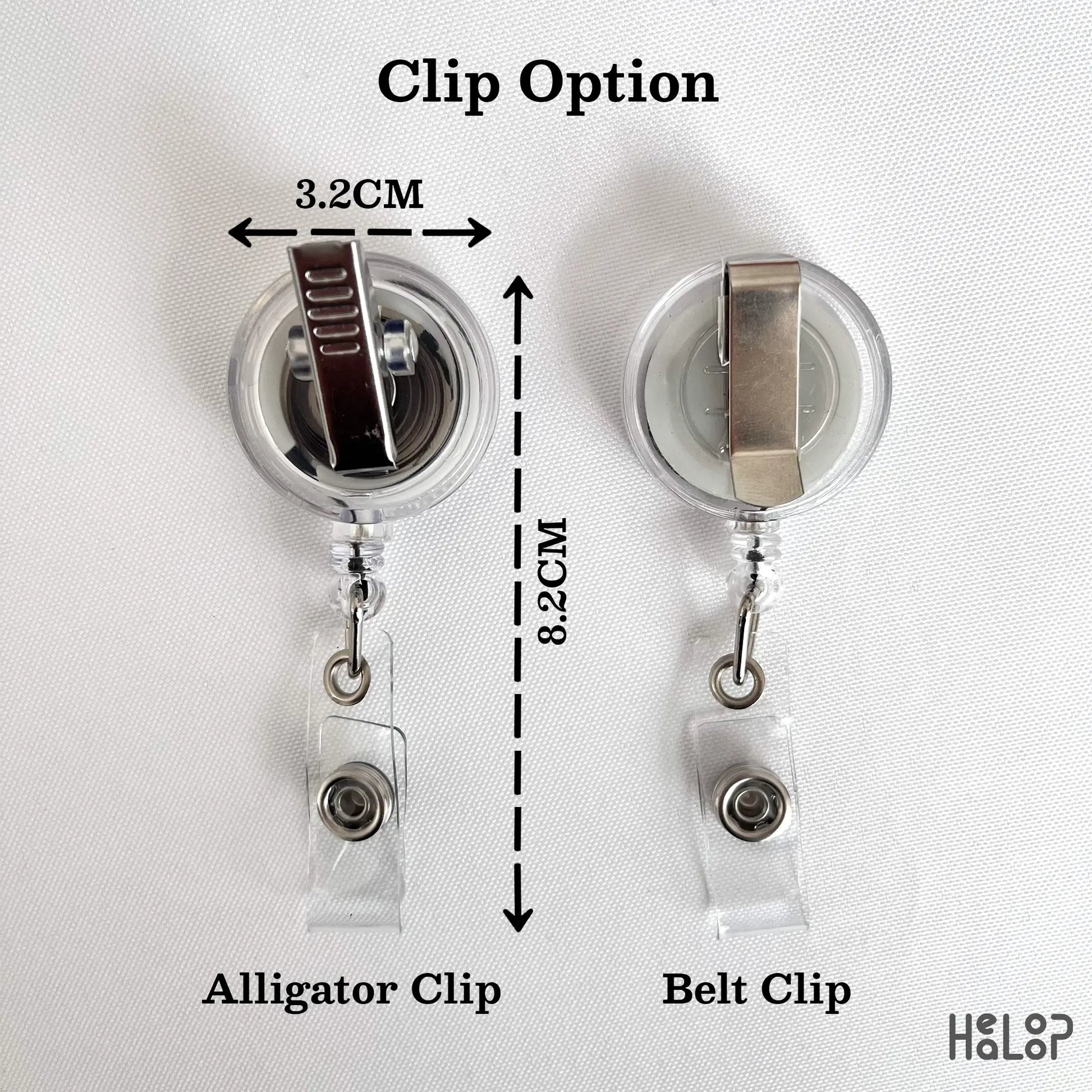Badge Reel Clip Option