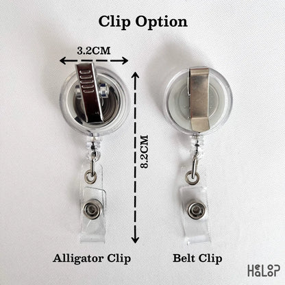 Badge Reel Clip Option