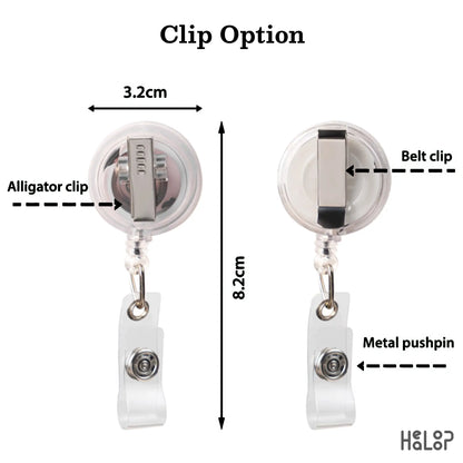 Badge Reel Clip Option 