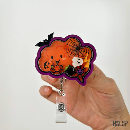 Brain shaker badge reel halloween version