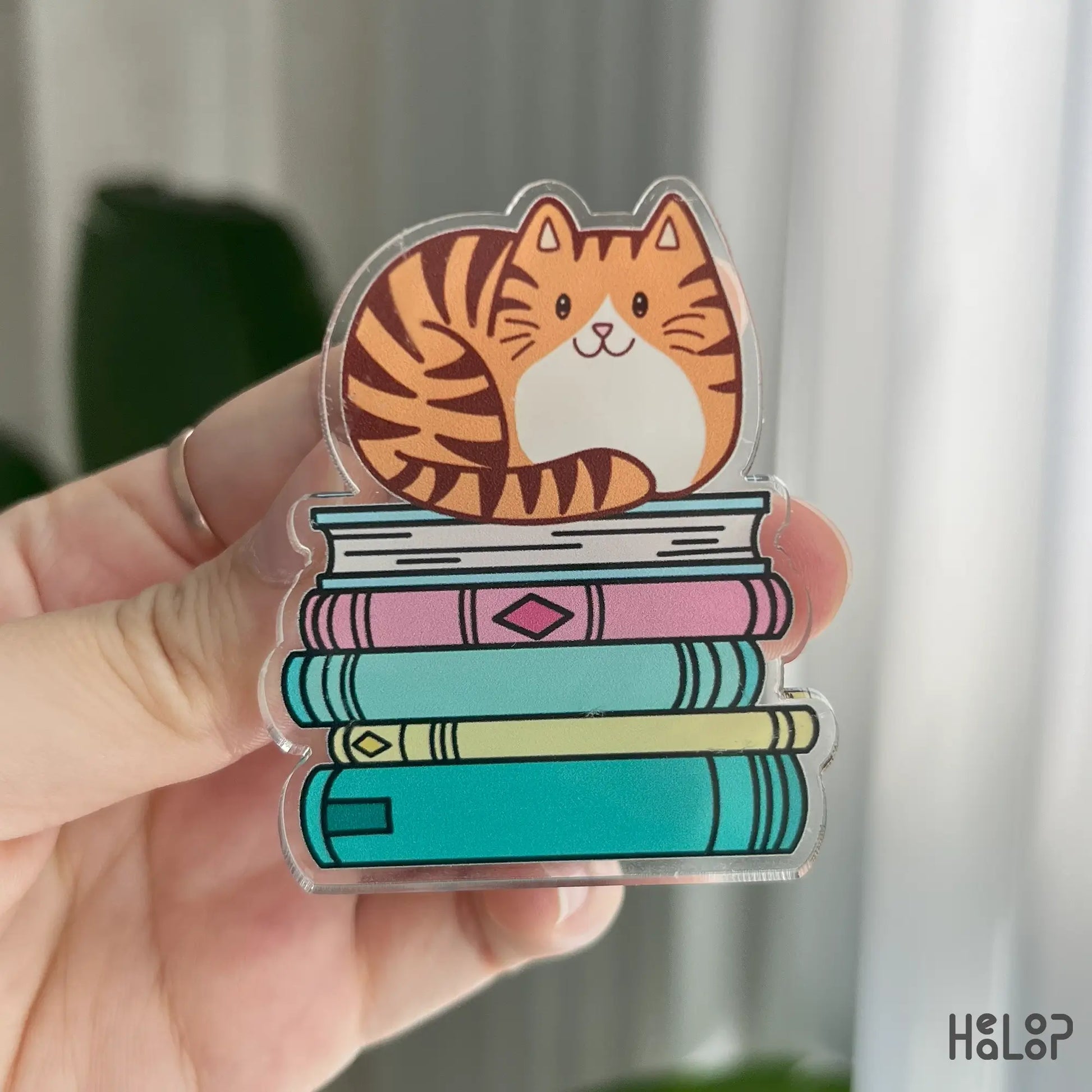Cat Bookish Phone Grip