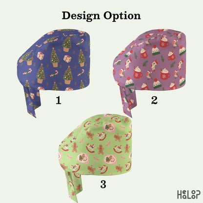 Christmas Scrub Cap Option Haeloop