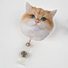 Custom Cat Badge Reel