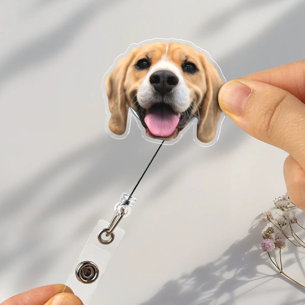Custom Dog Badge Reel