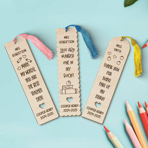 Custom Teacher Name Bookmarks