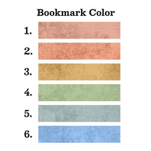 Custom Wooden Name Bookmark Colors
