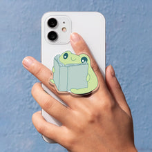 Cute Frog Bookish Phone Grip