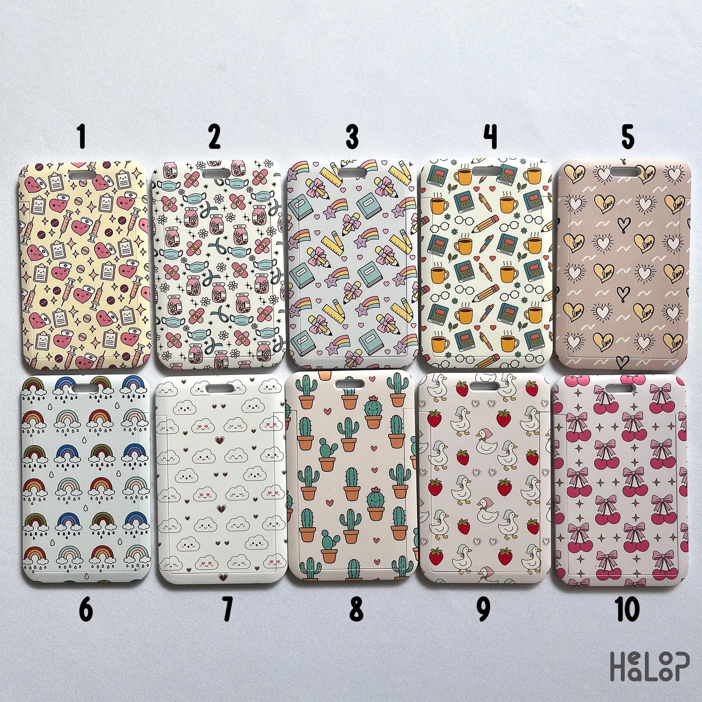 Cute id badge holder option