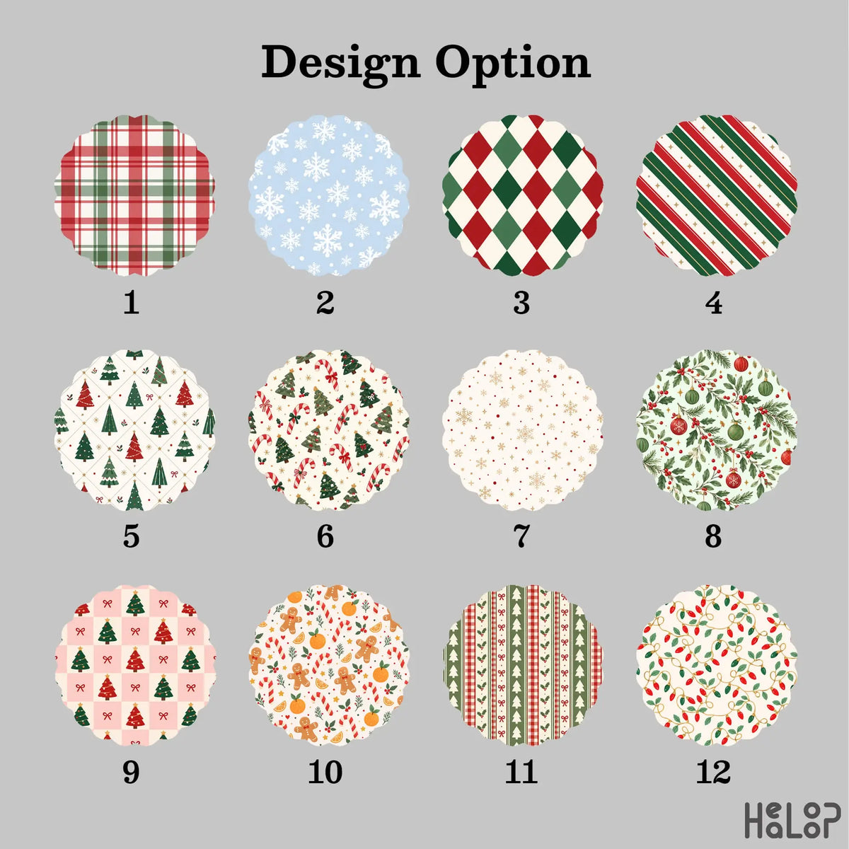 Custom Initial Christmas Badge Reel