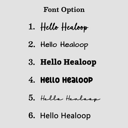 Healoop font option 2