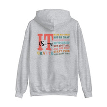 It is okay to hoodie sport grey color back print