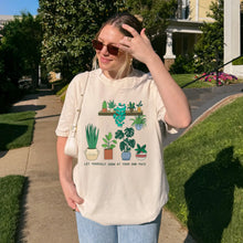 Let Yourself Grow Tshirt Ivory Color Model