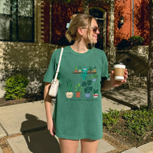 Let Yourself Grow Tshirt Light Green Color Model
