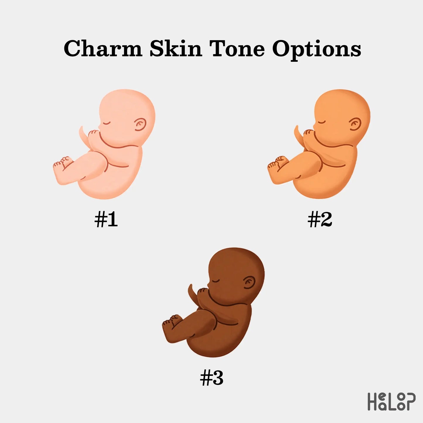 OBGYN Shaker Badge Reel Charm Skin Tone Options