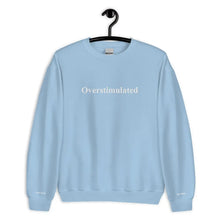 Overstimulated Mental Health Sweatshirt - Light Blue - Healoop