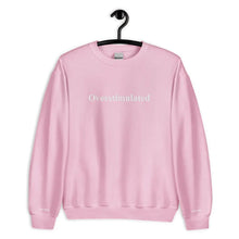 Overstimulated Mental Health Sweatshirt - Light Pink - Healoop