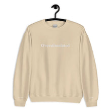 Overstimulated Mental Health Sweatshirt - Sand - Healoop