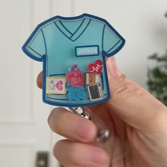 Custom Nurse Shaker Badge Reel Video