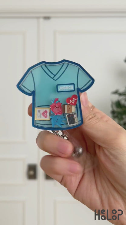 Custom Nurse Shaker Badge Reel Video