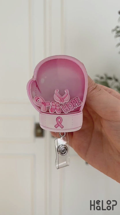Breast Cancer Shaker Badge Reel