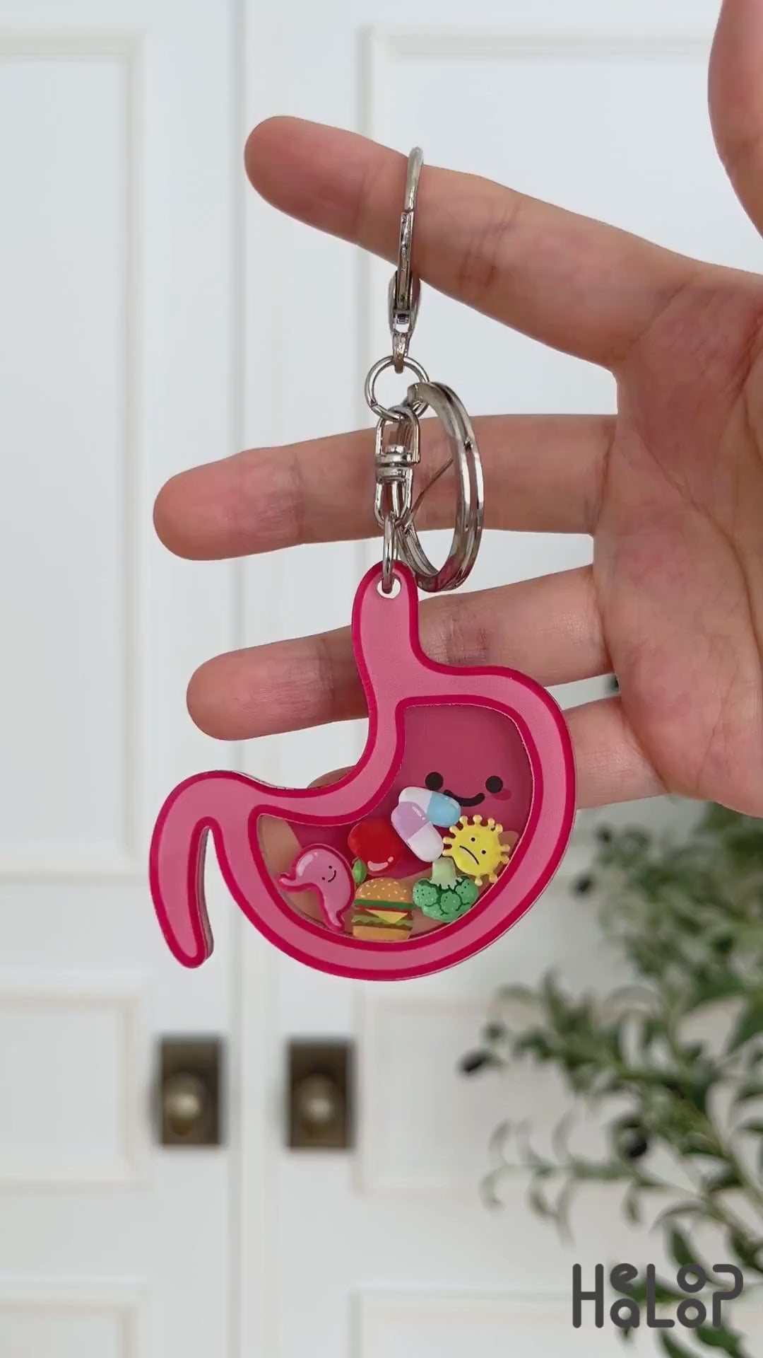 Stomach shaker keychain video