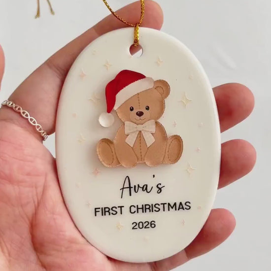 Custom Baby Christmas Ornament Video