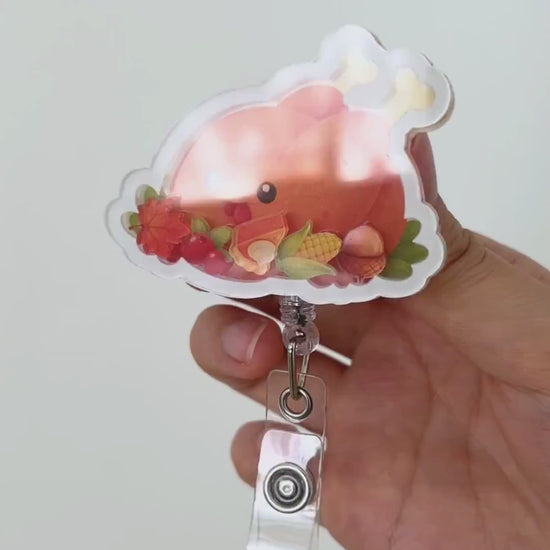 Turkey food shaker badge reel video