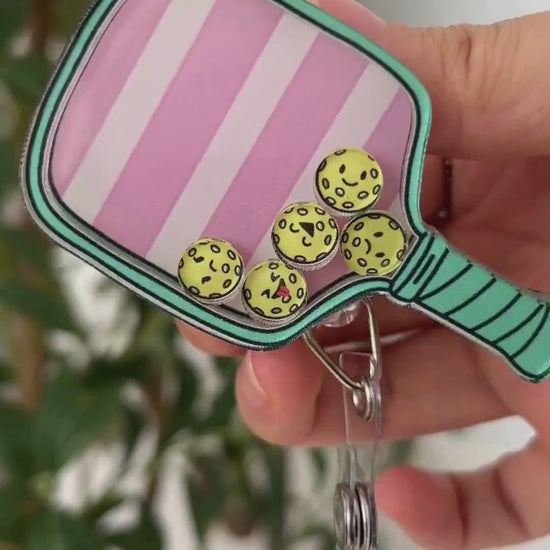 Pickleball Shaker Badge Reel Video