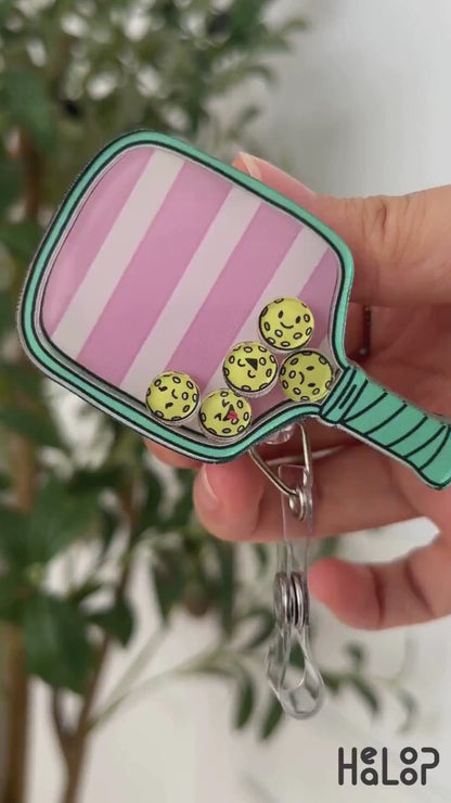 Pickleball Shaker Badge Reel Video
