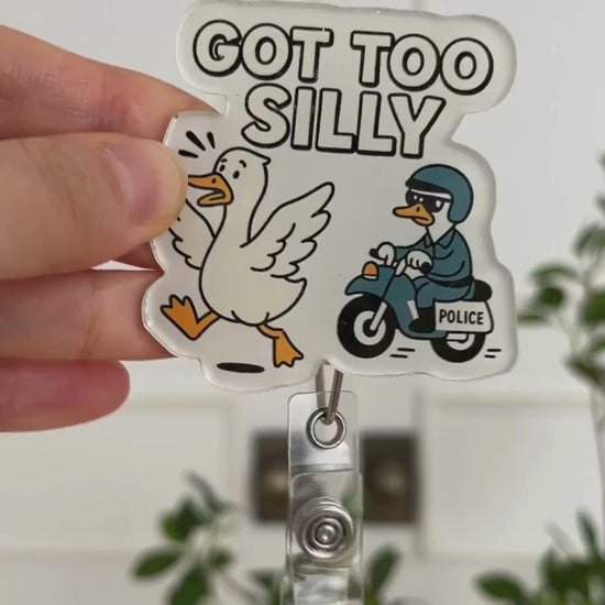 Got Too Silly Badge Reel Police Video