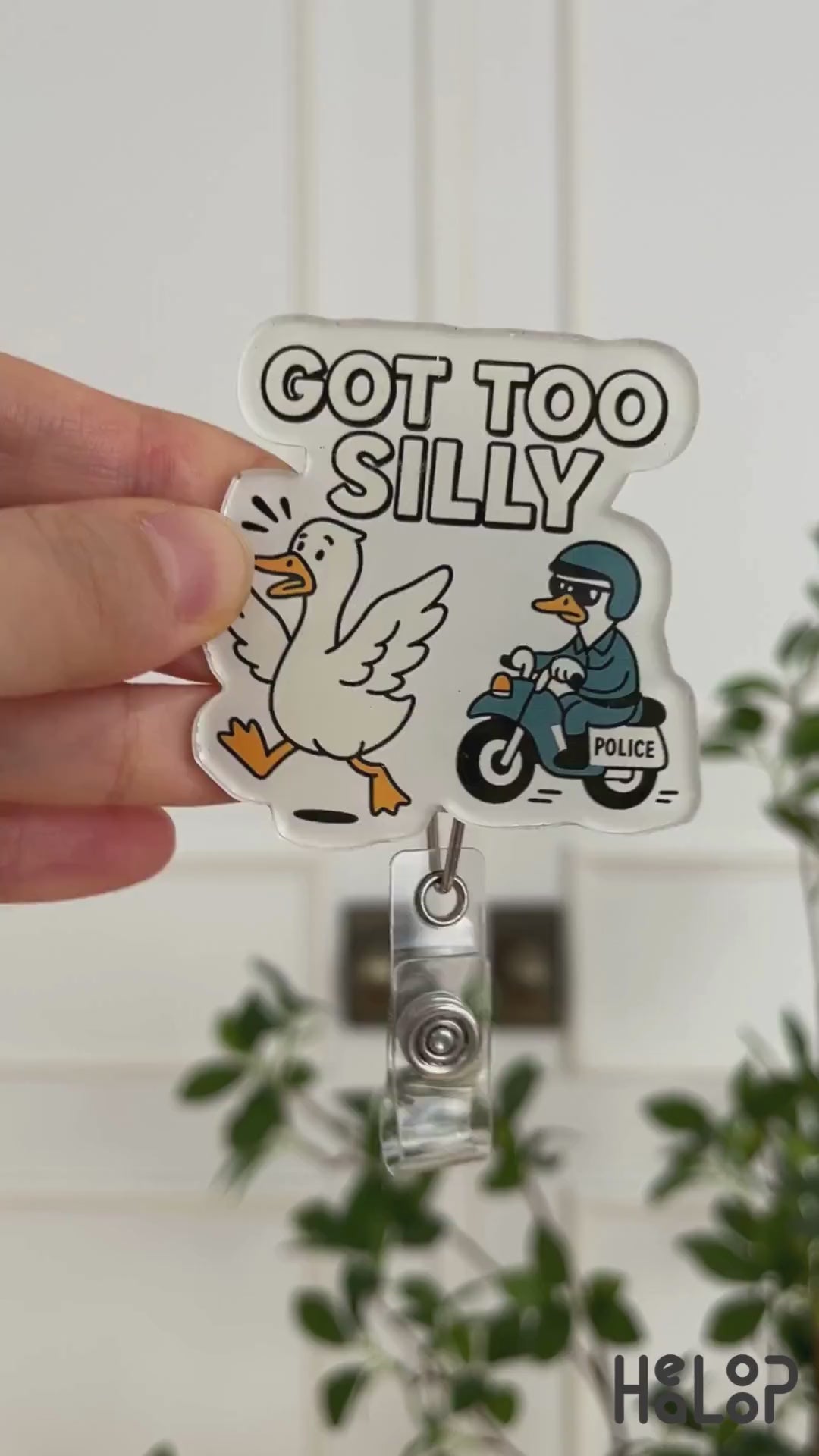 Got Too Silly Badge Reel Police Video