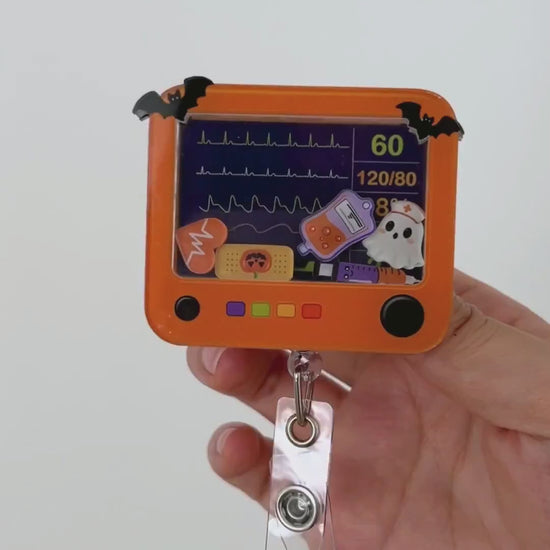Heart monitor shaker badge reel set video