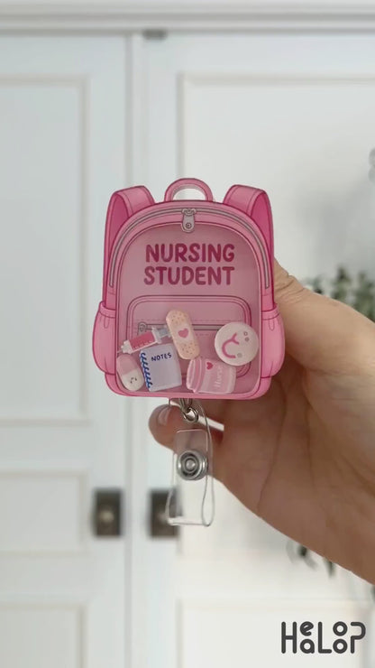 Nursing Student Shaker Badge Reel