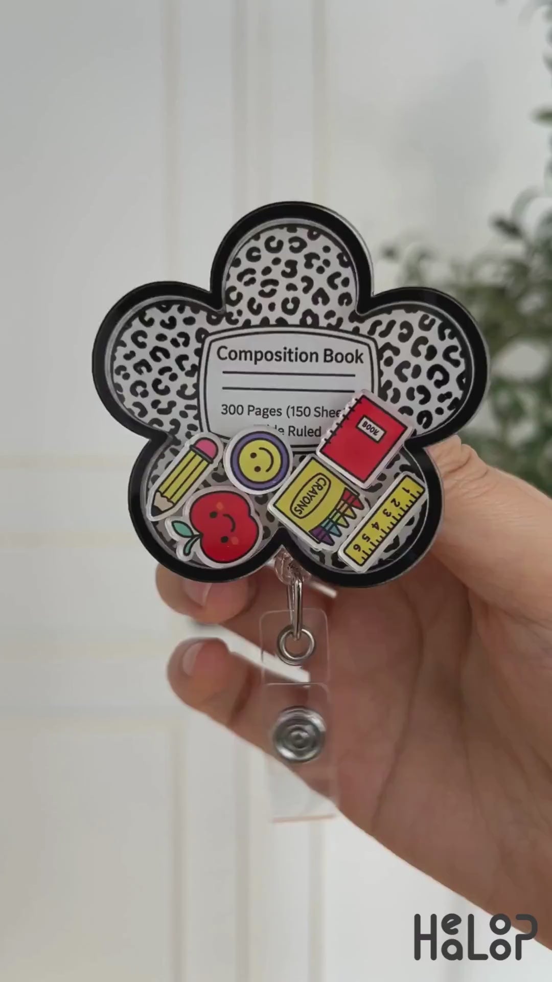 Composition Book Shaker Badge Reel Video