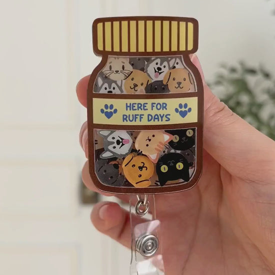 Here for Ruff Days Veterinary Badge Reel Video
