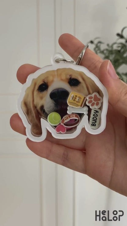 Custom Pet Shaker Keychain