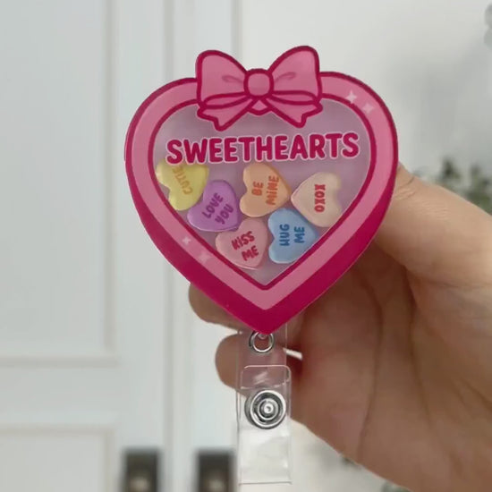 Sweethearts Valentines Day Shaker Badge Reel Video