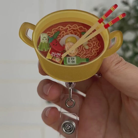 Korean ramen shaker badge reel video