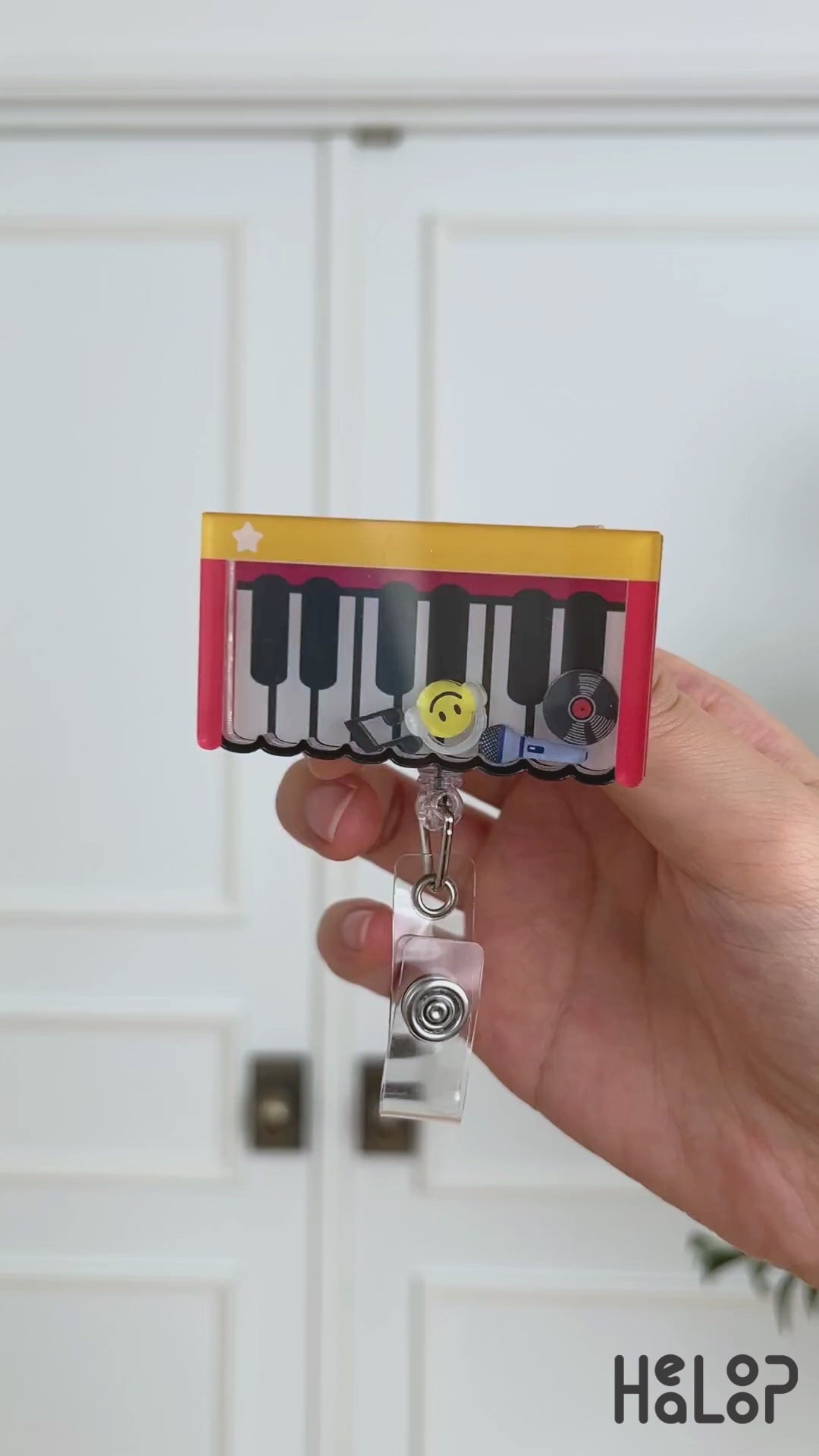 Piano shaker badge reel video