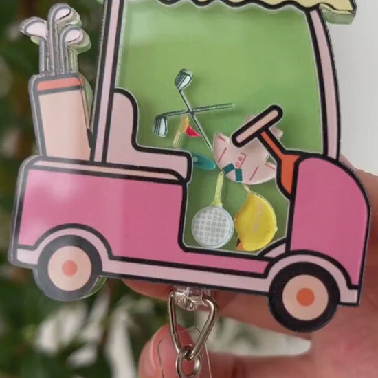 Golf Cart Shaker Badge Reel Video