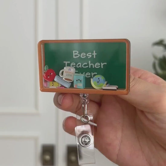 Best Teacher Ever Shaker Badge Reel Video