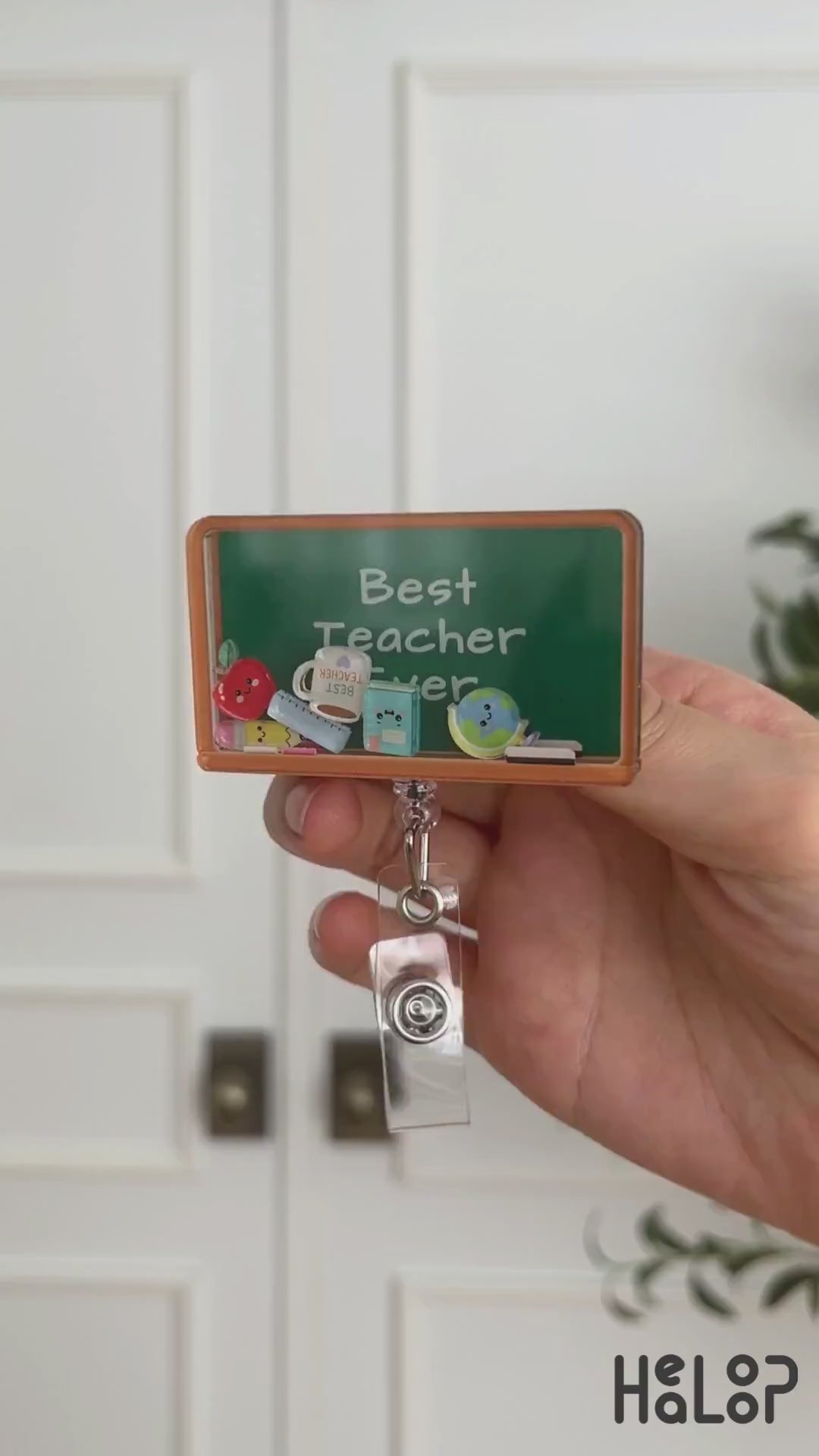 Best Teacher Ever Shaker Badge Reel Video