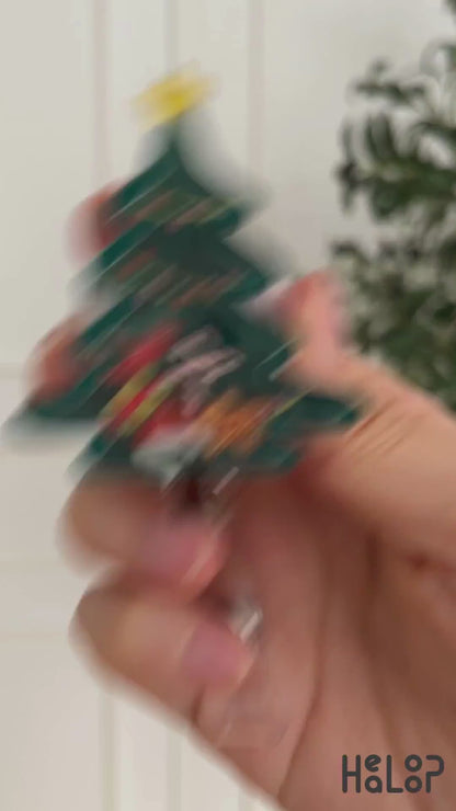 Christmas Tree Shaker Badge Reel Video